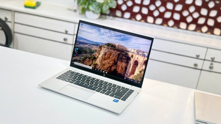 HP EliteBook 840 G8 with Core i5 11th Gen processor, 14.1-inch display, showcasing premium business laptop features