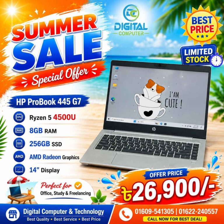 HP ProBook 445 G7 Ryzen 5 4500U Laptop Price in Bangladesh