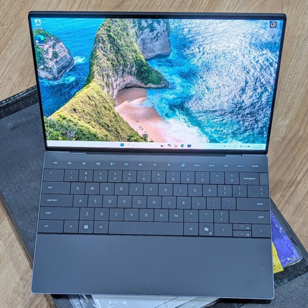 Dell XPS 13 Plus Zero-Lattice Keyboard and Capacitive Touch Row view.