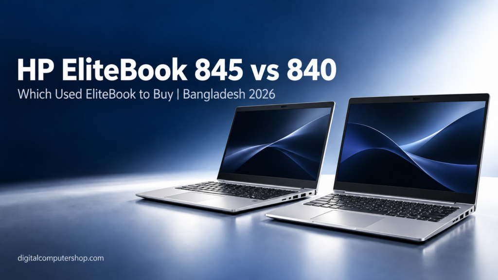 HP EliteBook 845 vs 840 used laptops side by side – Digital Computer Shop Bangladesh